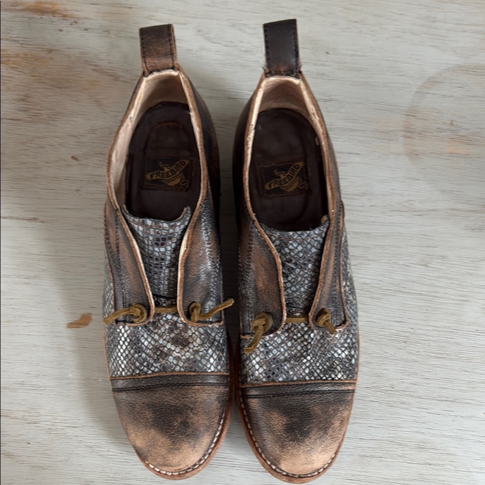 Freebird Snakeskin Patterned Shoes